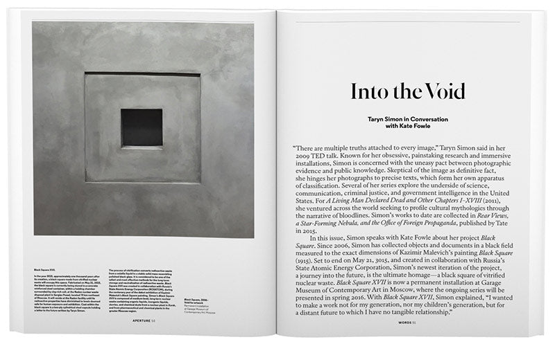 Odyssey: Aperture 222, Spring 2016