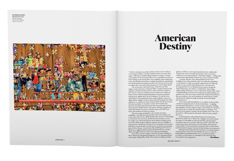 American Destiny: Aperture 226, Spring 2017