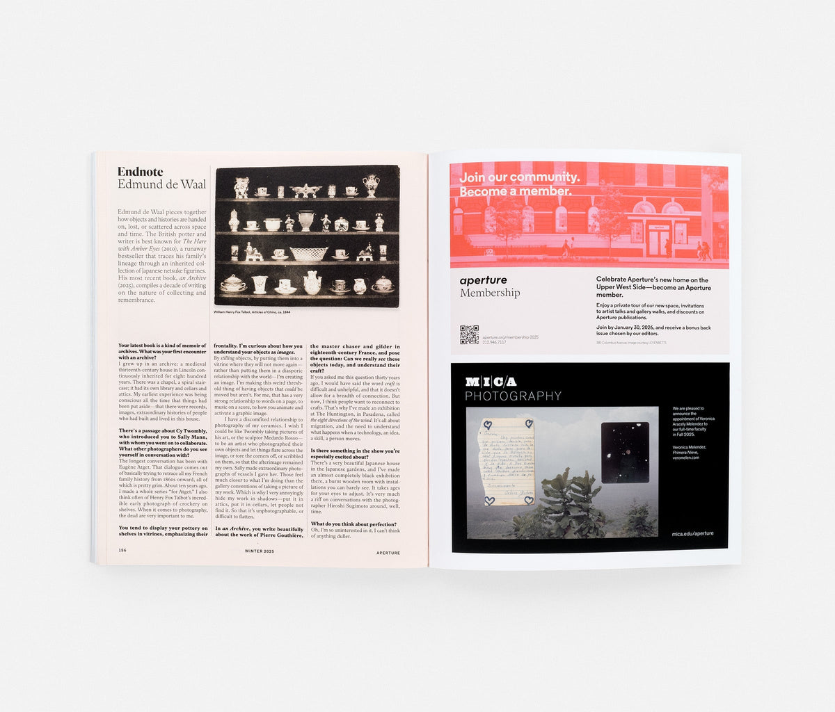 The Craft Issue: Aperture No. 261, Winter 2025