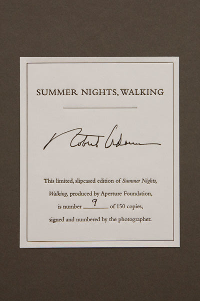 Summer Nights, Walking—Limited Edition Book