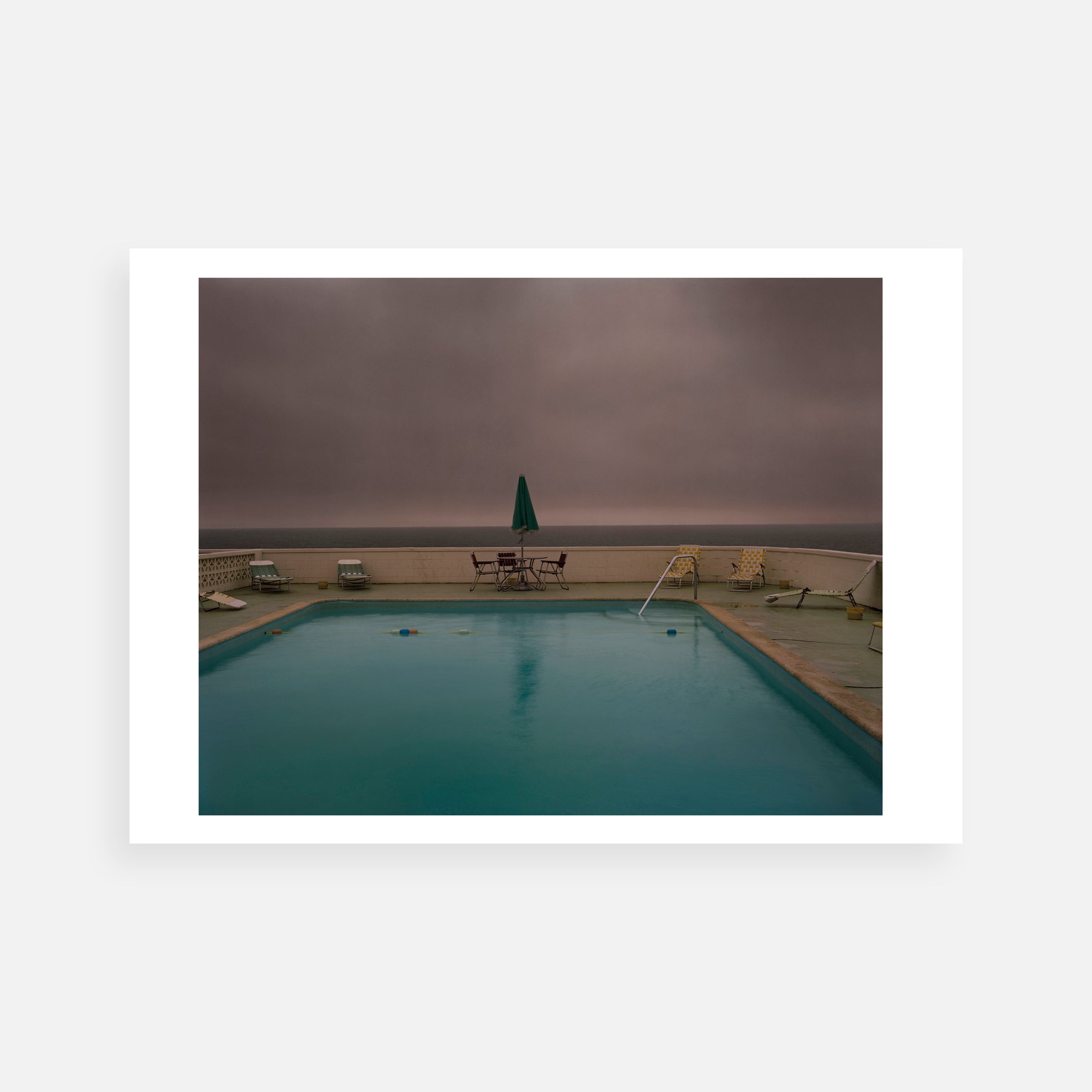 Joel Meyerowitz: Pool, Storm, Provincetown, Massachusetts, 1976