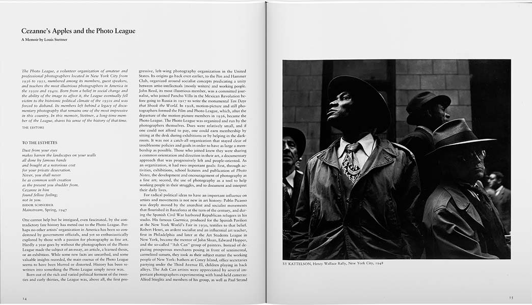 Storyteller: Aperture 112, Fall 1988