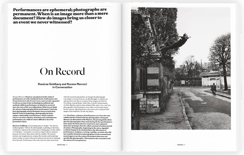 Performance: Aperture 221, Winter 2015
