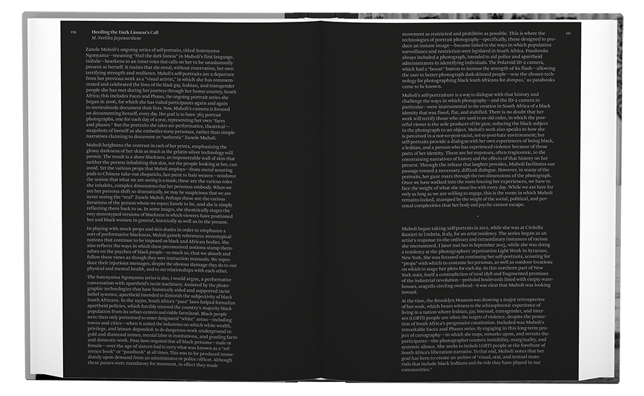 Zanele Muholi: Somnyama Ngonyama, Hail the Dark Lioness