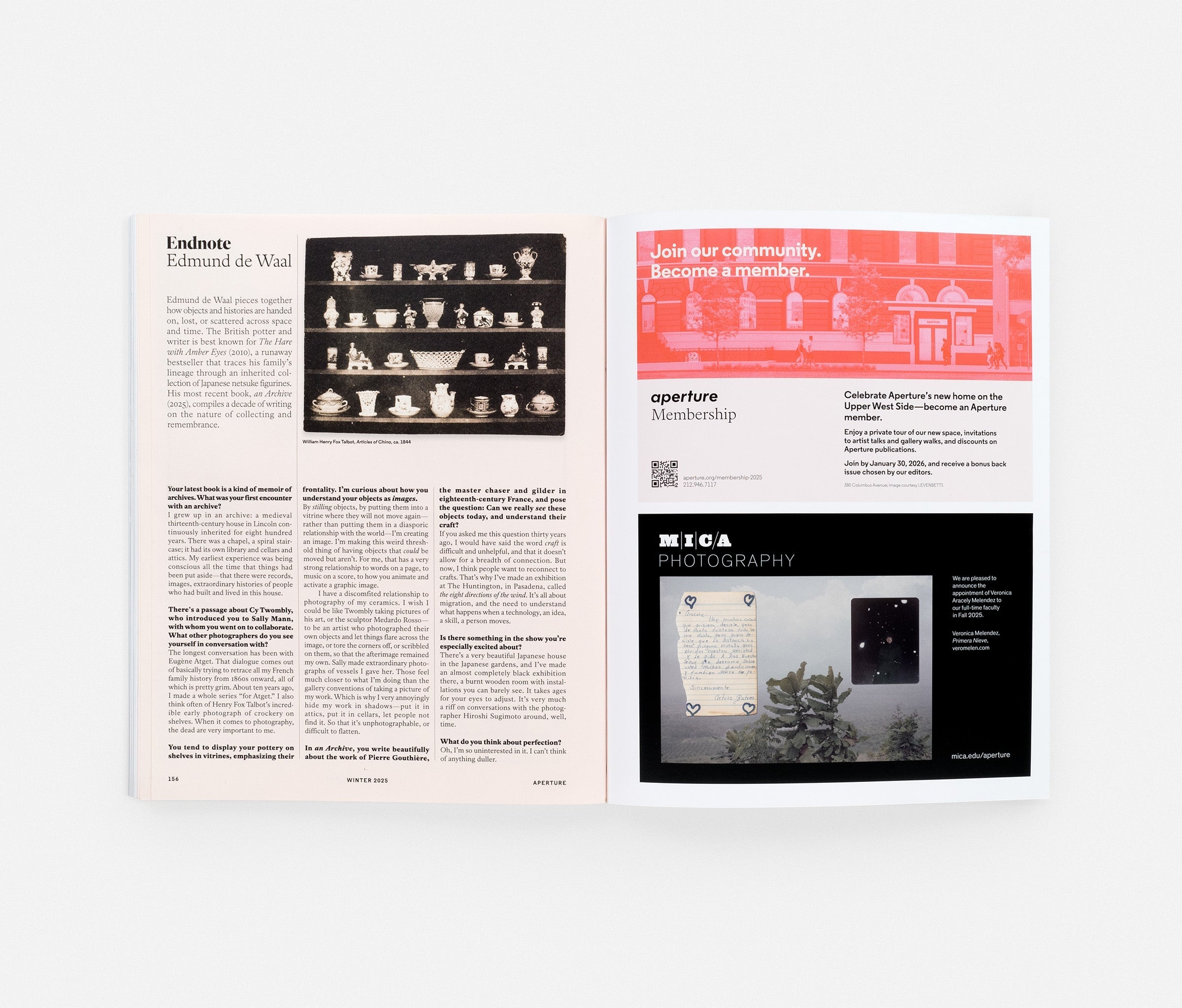 The Craft Issue: Aperture No. 261, Winter 2025