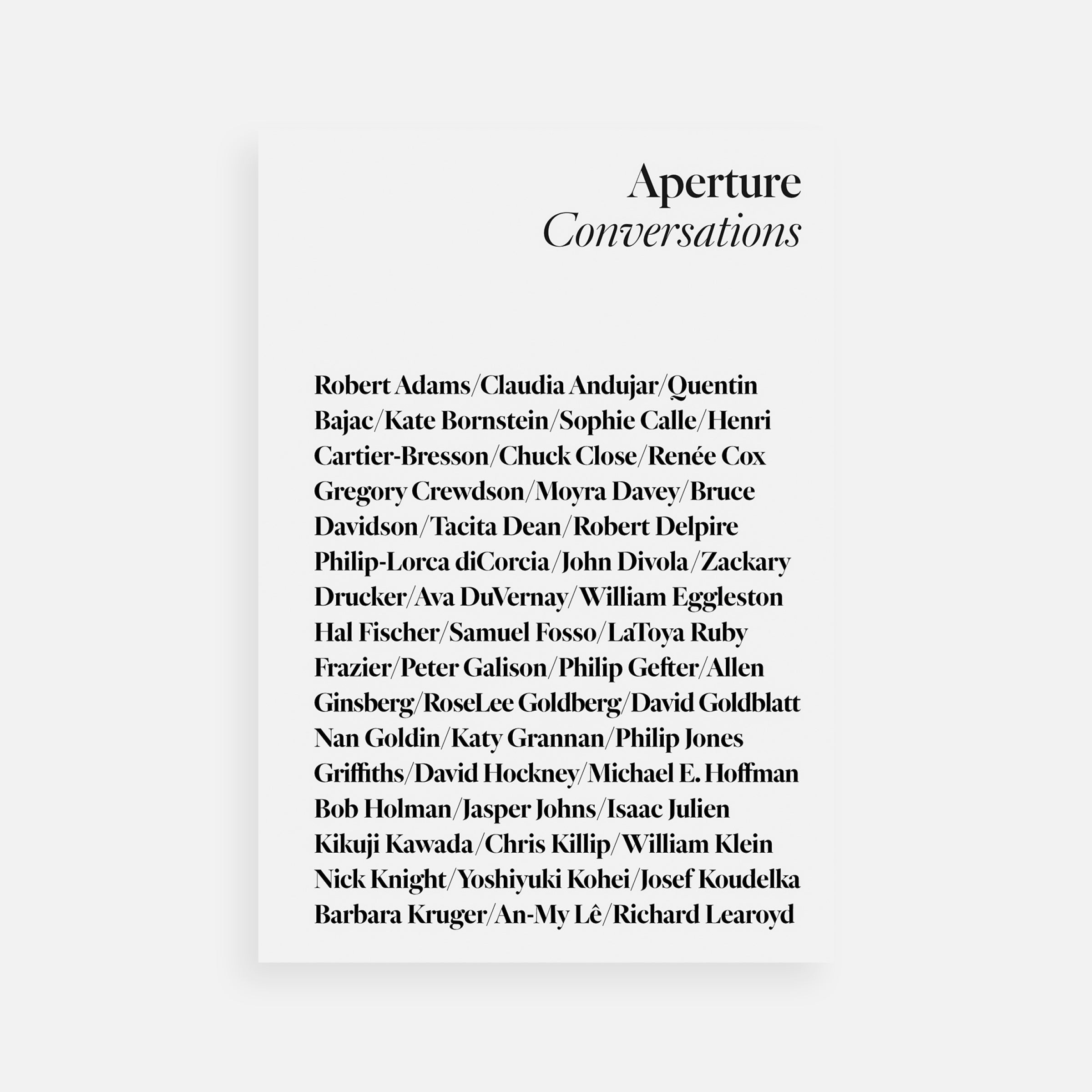 Aperture Conversations