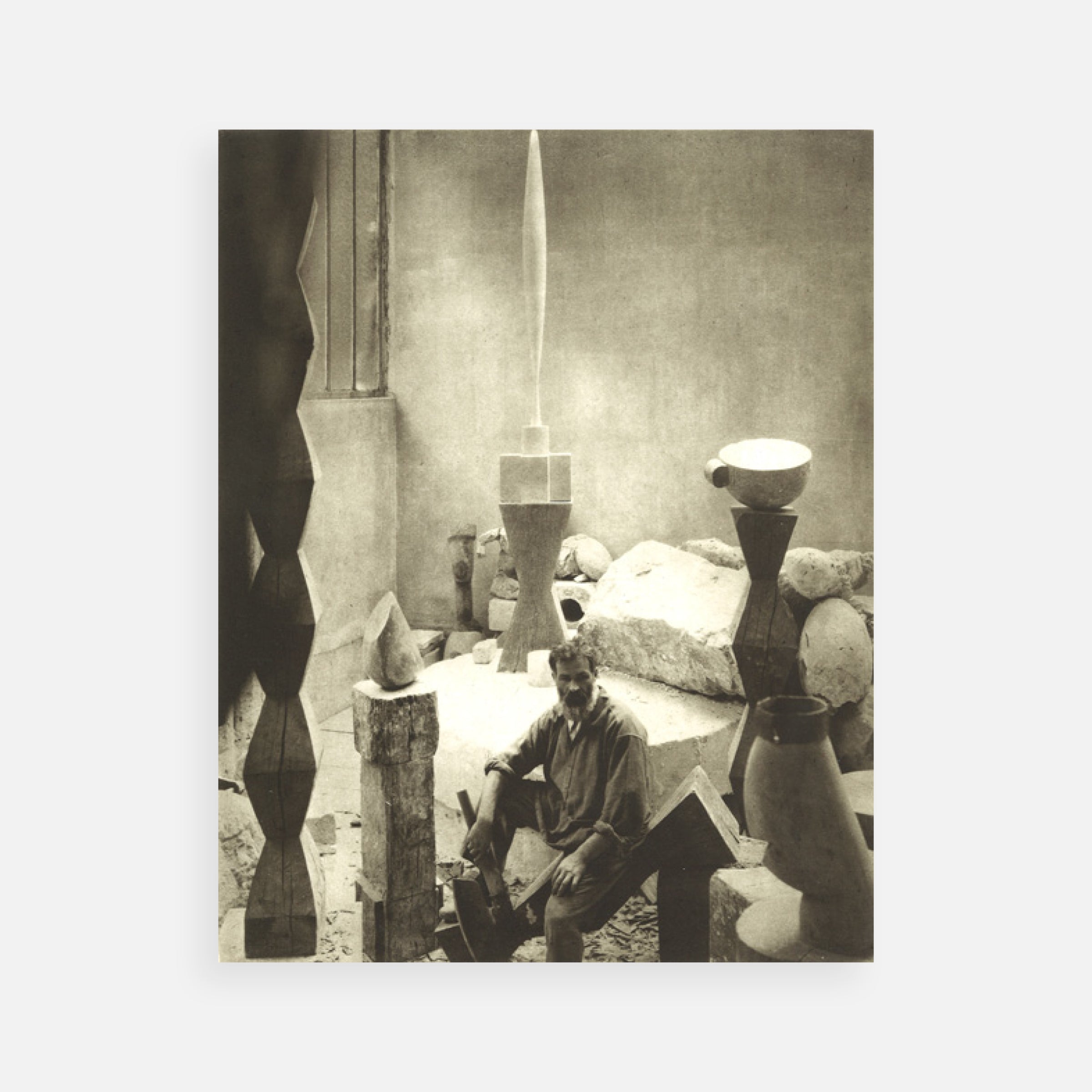 Edward Steichen: Brancusi in his studio, Paris, 1925