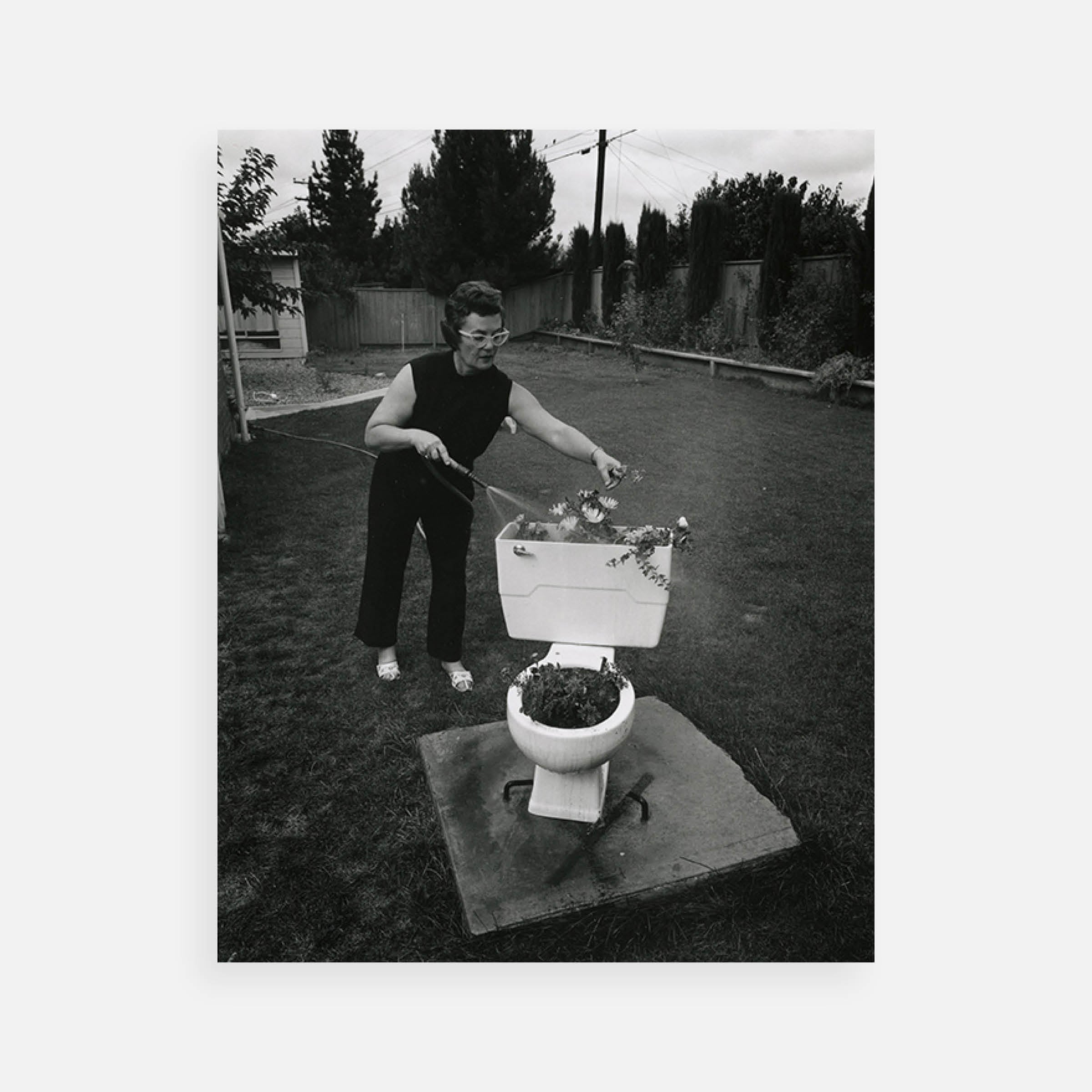 Bill Owens: Before the dissolution of our marriage my husband and I owned a bar. One day a toilet broke and we brought it home, 1971
