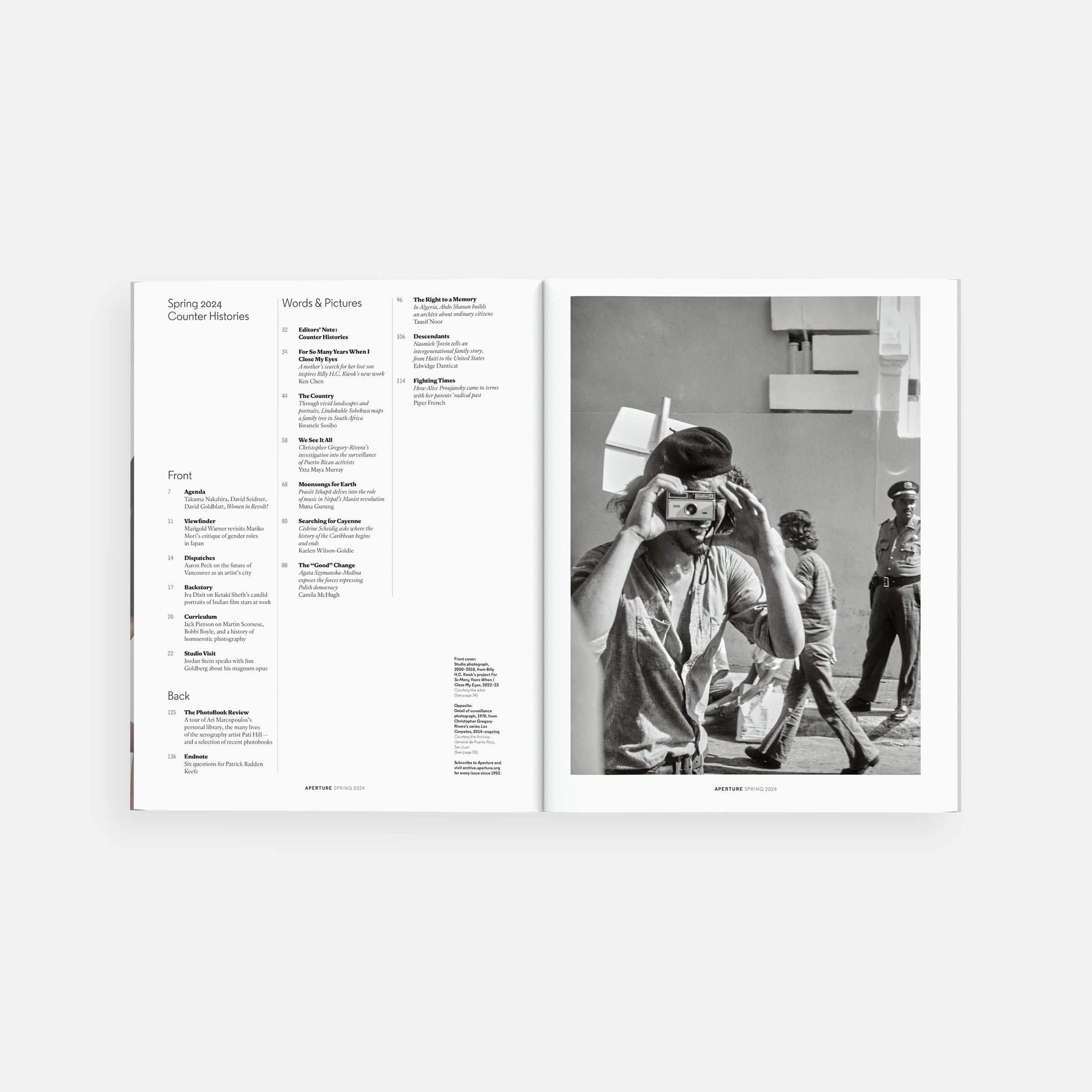 Counter Histories: Aperture 254, Spring 2024