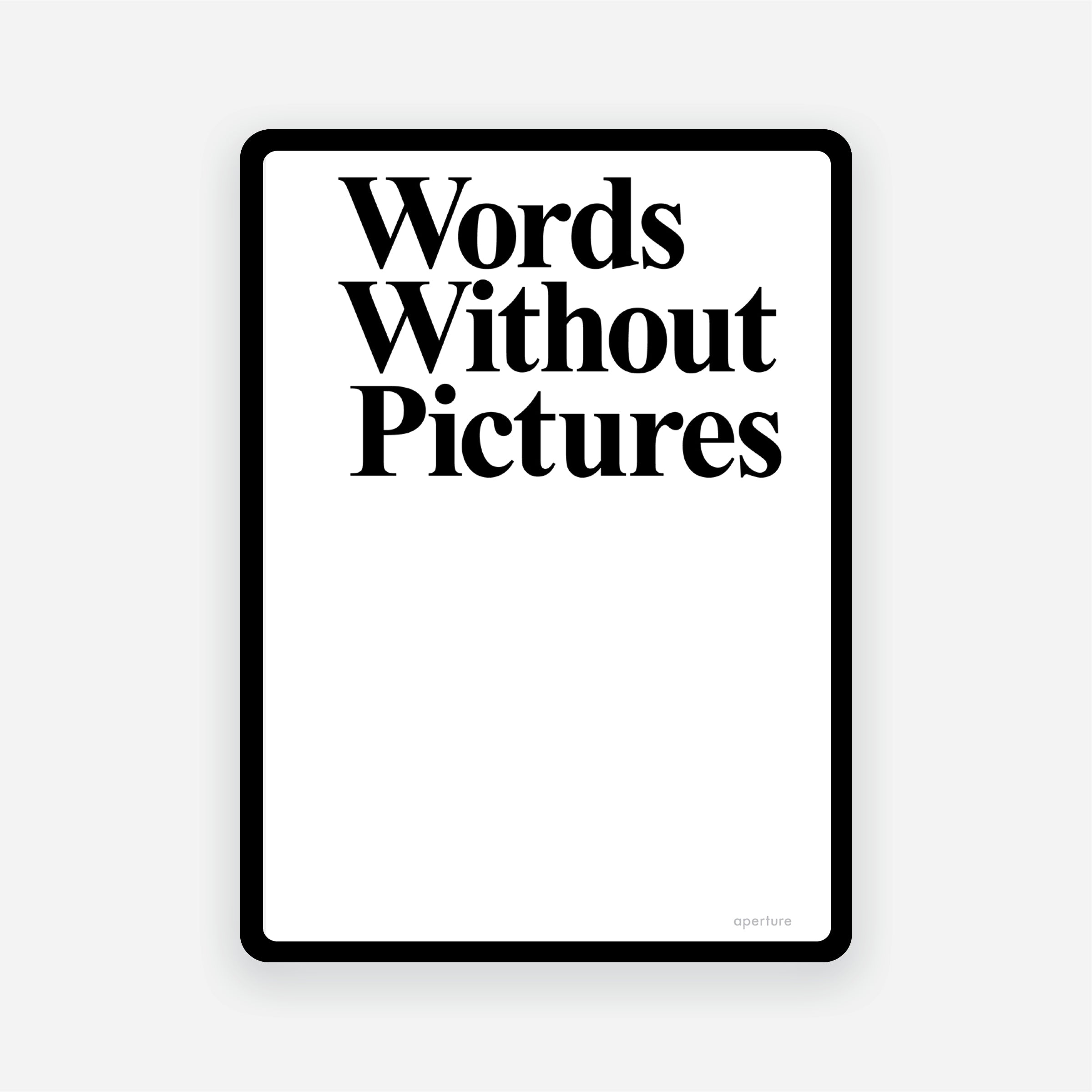 Words Without Pictures (e-book)