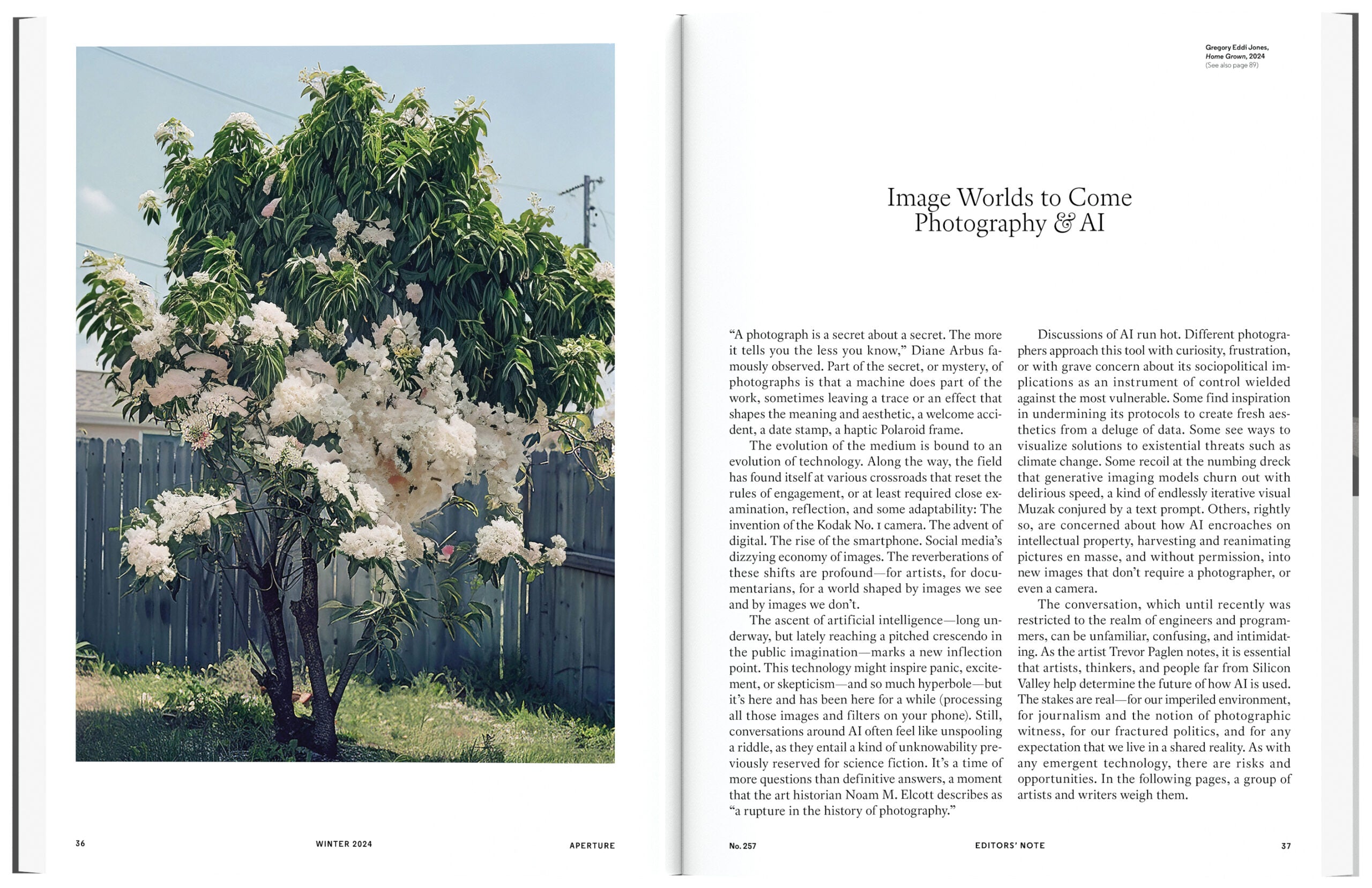 Image Worlds to Come: Photography & AI: Aperture No. 257, Winter 2025