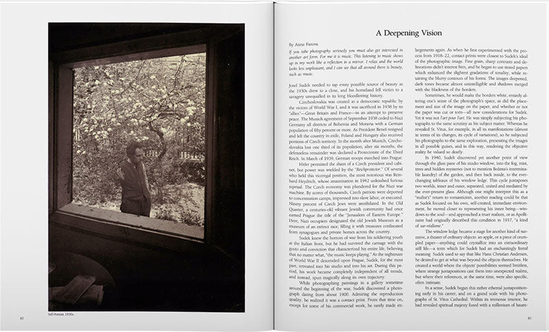 Josef Sudek: Poet of Prague, A Deepening Vision: Aperture 118, Spring 1990