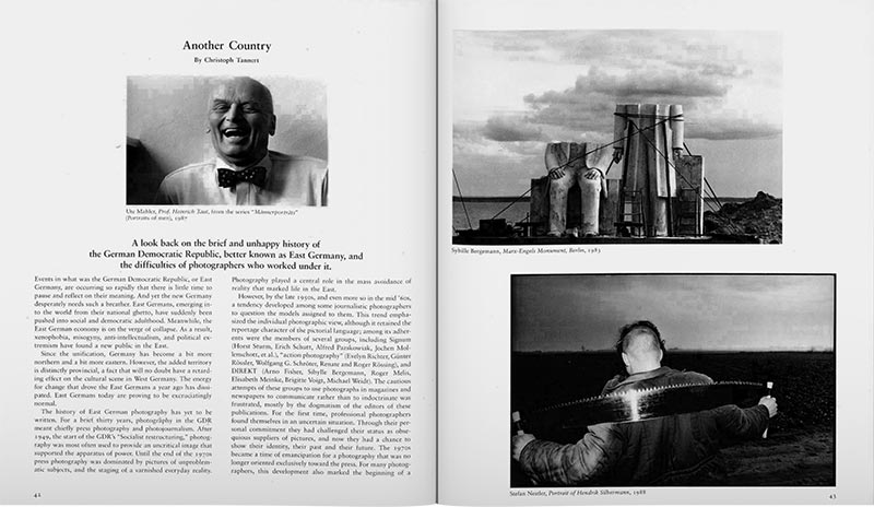 Between Past and Future: New German Photography: Aperture 123, Spring 1991