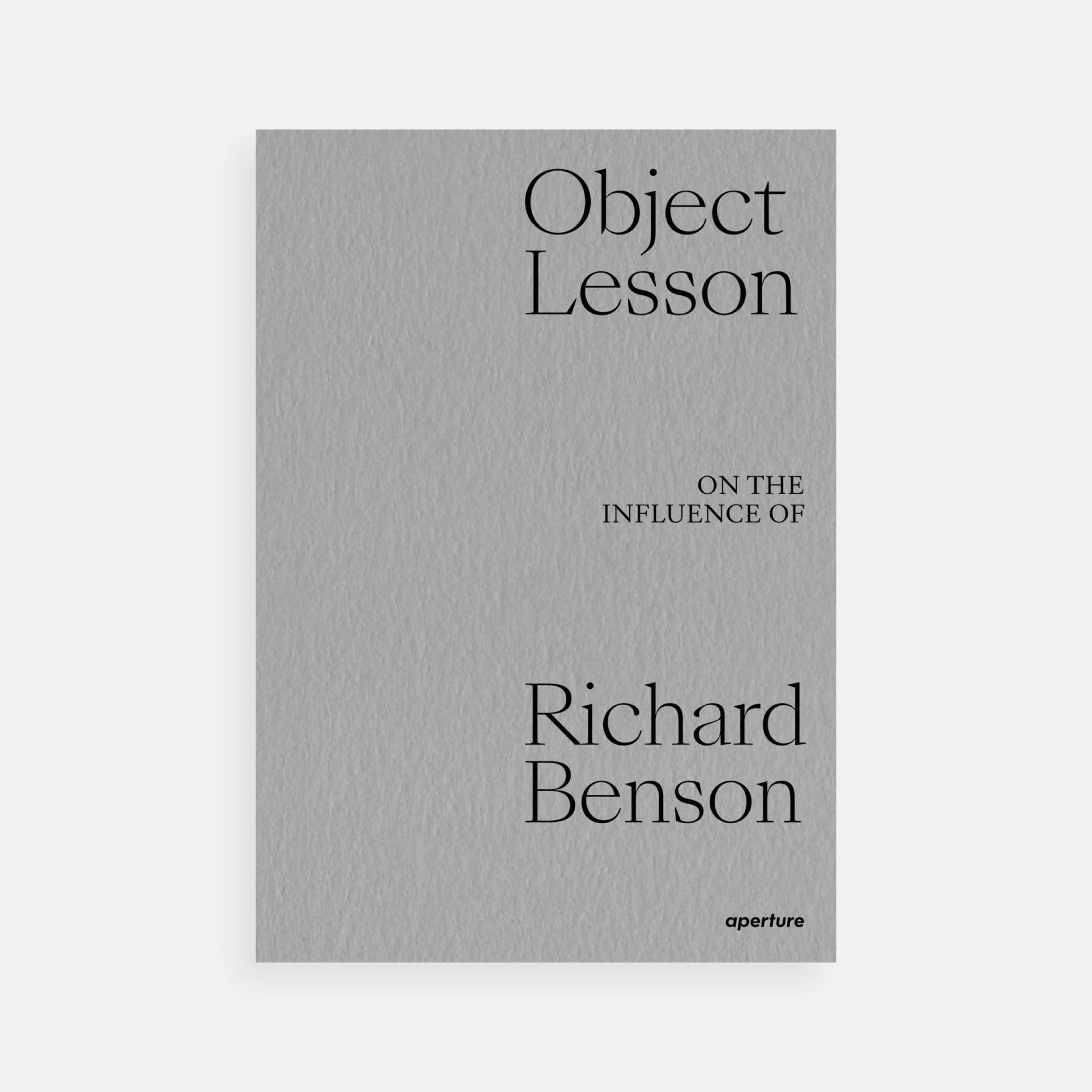 Object Lesson: On the Influence of Richard Benson